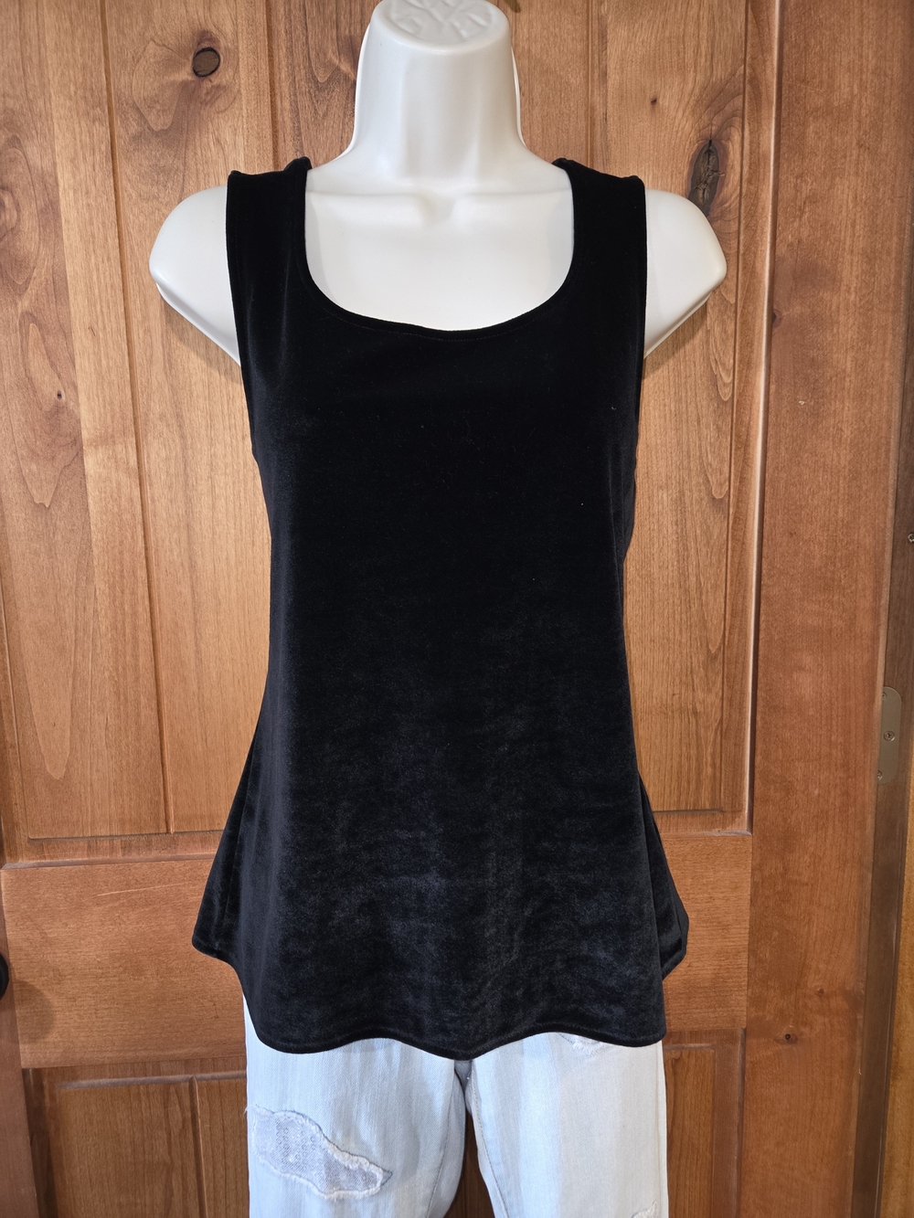 J.‎ Jill Black Velvet Scoop Neck Tank